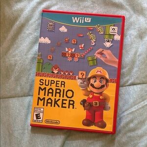 Nintendo Super Mario Maker for Wii U - Red and Blue Case
